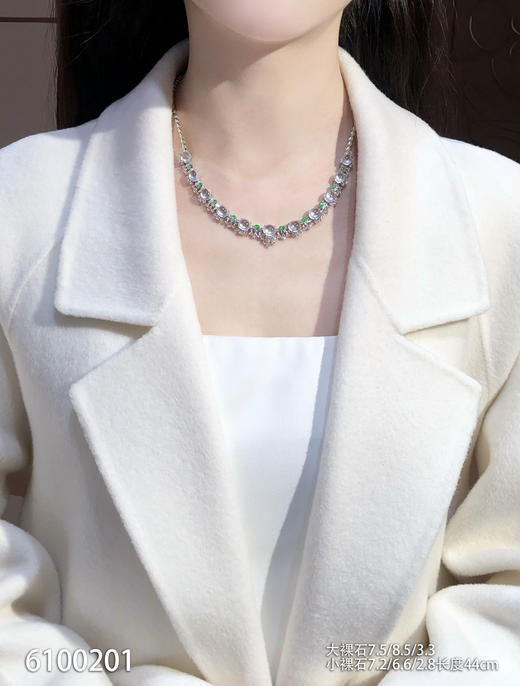 玻璃种蛋面套链【6100201】具体价格微信咨询 商品图4