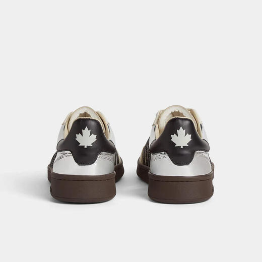 DSQUARED2 女士 Boxer 休闲运动鞋 白色+黑色 SNW0302 01501451 M4133 商品图2