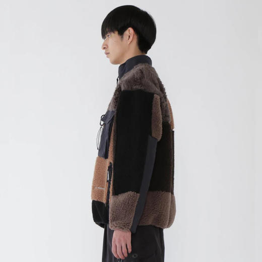 and wander Mix boa jacket 男女中性拼接抓绒夹克 立领外套 商品图1