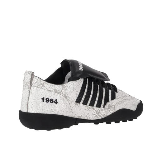 DSQUARED2 女士系带低帮运动鞋 白色+黑色 SNW0304 43108439 M072 商品图3