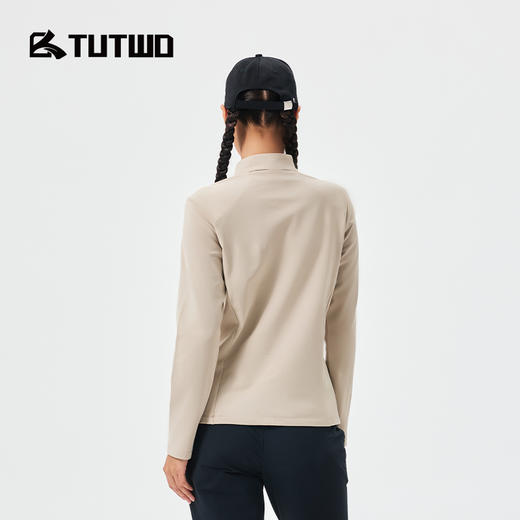 Tutwo|女式半拉链长袖T恤 TTAJN921744 商品图4