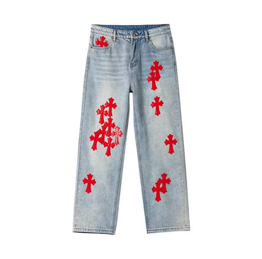 CHR-SH 蓝牛红皮牛仔裤 商品图0