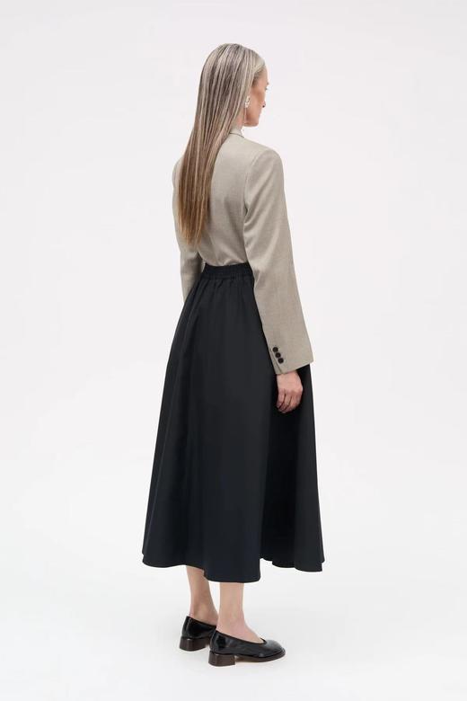 Mark Kenly Domino Tan 26PS 黑色棉府绸novo褶皱半裙 商品图4