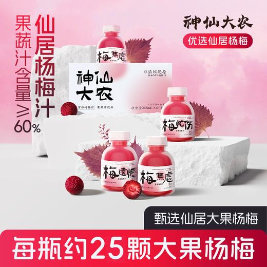 紫苏杨梅汁  1瓶杨梅汁=25颗地标杨梅  果汁含量≥ 60%  餐后来口杨梅汁 清甜润口 身心舒爽无负担 245ml*6瓶/箱 商品图2