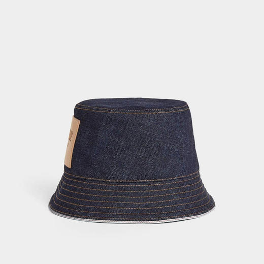 DSQUARED2 男士字母徽标贴片棉质渔夫帽 黑色 HAM0094 10108435 3096 商品图2