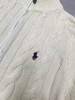 F011253小标刺绣logo全拉链针织绞花开衫毛衣 商品缩略图11