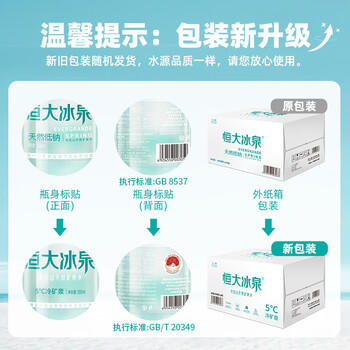 恒大冰泉 长白山天然低钠矿泉水500ml*24瓶非纯净水饮用水 整箱装热门商品 商品图3