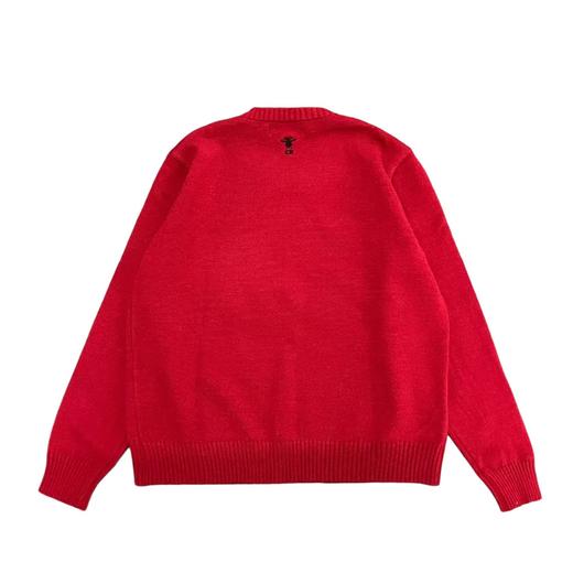 F011213节日限定大刺绣贴钻针织女款圆领毛衣 商品图6