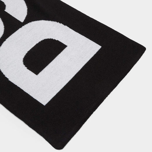 DSQUARED2 男士字母徽标提花羊毛针织围巾 黑色 KNM0201 01W05506 2124 商品图1