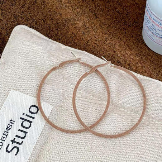 秋冬氛围感美拉德圈圈耳环小众设计高级气质夸张耳饰-纪念日百货门店同款168197880 商品图2