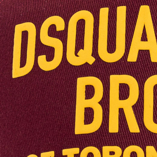 DSQUARED2 男士字母徽标印花棉质棒球帽 红色 BCM0517 05C00001 4066 商品图2