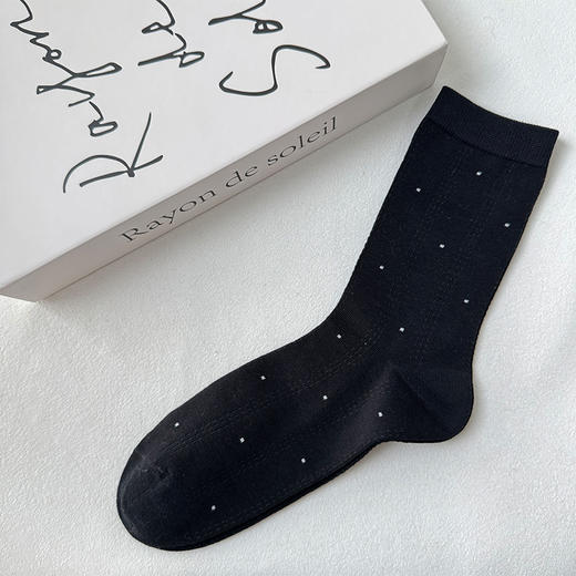 基础-简约韩系波点女袜中筒袜袜子-纪念日百货门店同款168495001 商品图1
