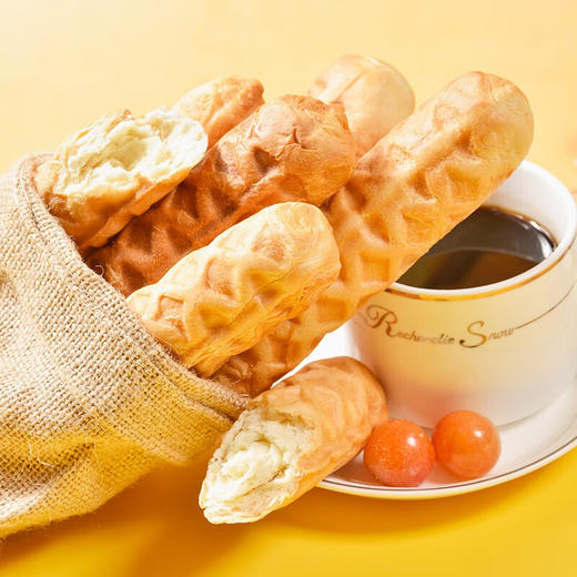 海玉·手撕棒500g 面包棒 奶香浓郁 营养早餐 软面包点心 商品图2