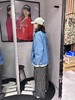F011274五条杠大Logo宽松水洗做旧工装牛仔外套 商品缩略图7