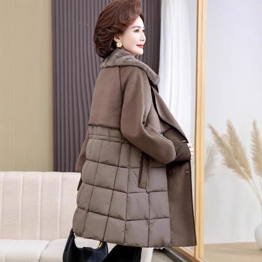 雀说冬季新款羽绒棉服女中长加厚棉衣时尚百搭棉袄外套ALW 商品图1