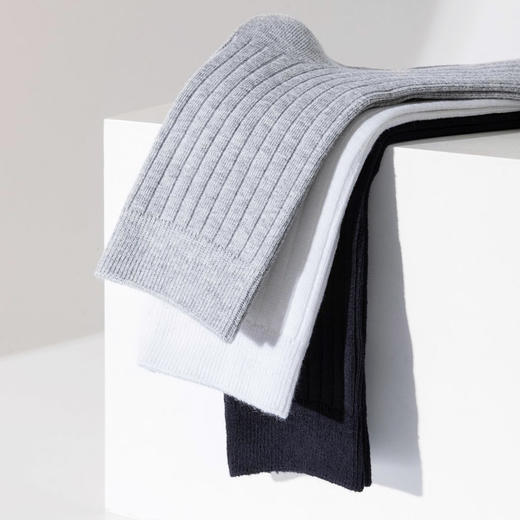 基础-简约百搭双针坑条设计男袜中袜-纪念日百货门店同款169151576 商品图2