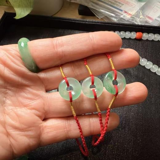 【辉姐严选】非洲翠平安扣 尺寸约1.5cm 盒装带证书（如需定制可联系客服） 商品图3