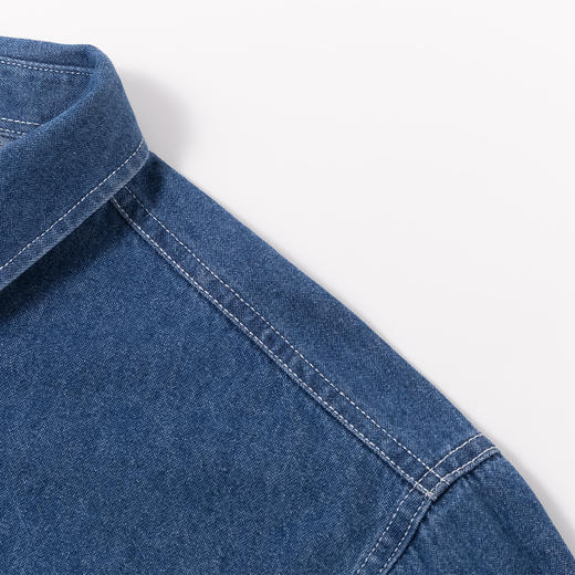 gxgjeans 男装牛仔衬衫外套时尚百搭 烫画K&C 商品图3