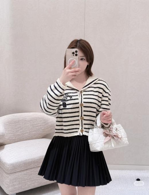 普拉达  海军领条纹针织(MM) 商品图4