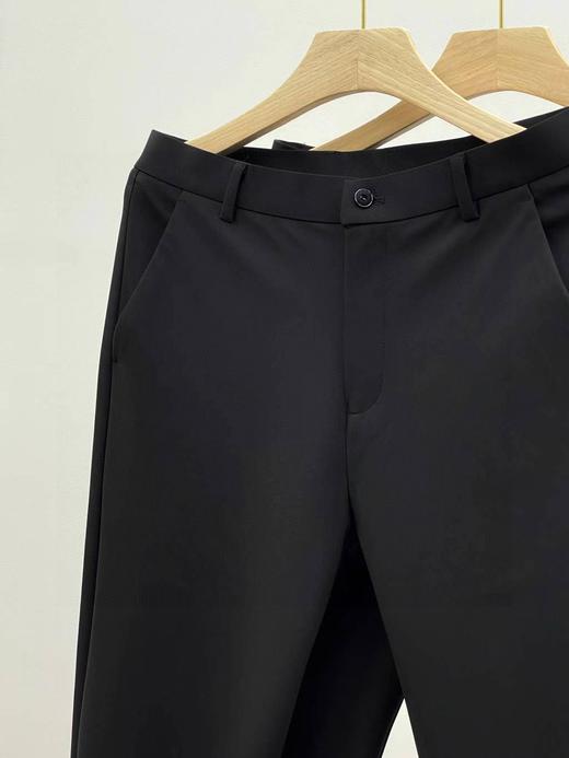 春秋季新品 直筒弹力免烫修身男士厚款牛奶丝休闲西裤 商品图3