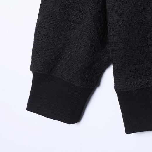 9557SDSA男士秋冬新款痞帅男装美式简约菱形刺绣字母圆领卫衣宽松百搭 商品图3