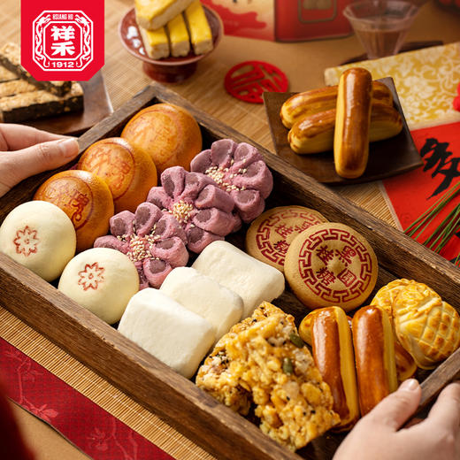 祥禾饽饽铺祥禾年美福桶中式糕点礼盒965g/桶 商品图2