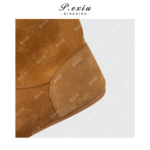 冰岛皮毛一体百搭保暖内增高短靴雪地靴 YP2601 商品图3