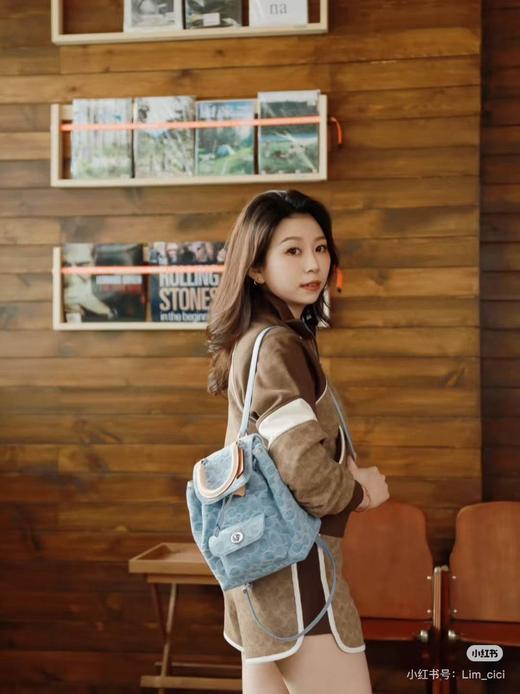 𝐂𝐇女款撞色老花夹克 短裤套装 商品图3