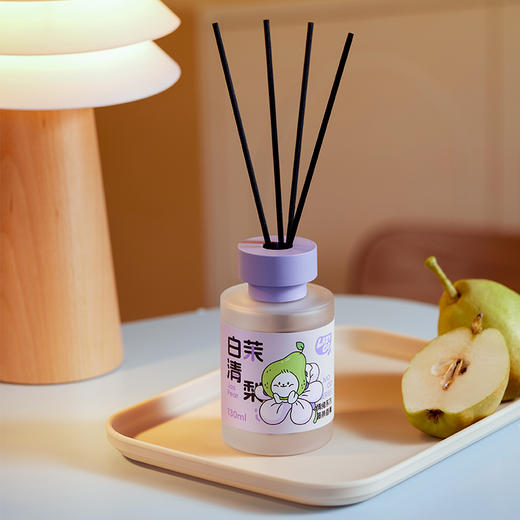 LAZYGO无火香薰家用室内持久香氛卫生间厕所情绪藤条香薰清新空气 桃桃微醺+白茉清梨 商品图10