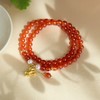 【马上开心·猫眼石双圈手串】敦煌福泽小众新中式红玛瑙猫眼石渐变双圈手串女 高级感小木马叠戴 商品缩略图9