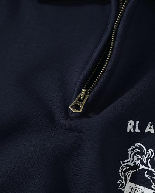 F011249松弛有度日常通勤休闲翻领半拉链小马卫衣 商品图11