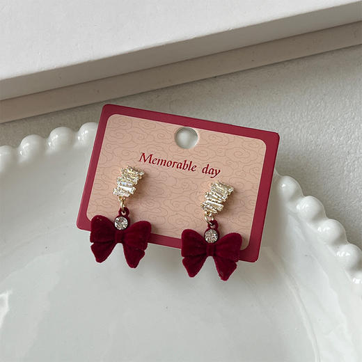 新年红系列甜美可爱银针耳环-纪念日百货门店同款168943993 商品图2