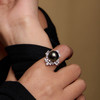“暗夜星辰”大溪地黑珍珠银镀金戒指 商品缩略图3