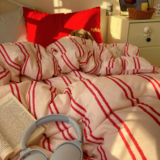 【品牌直发】加倍生活 新年款水洗棉贴布绣旺福四件套/三件套 4色可选 马年限定系列 春节焕新季 商品图3