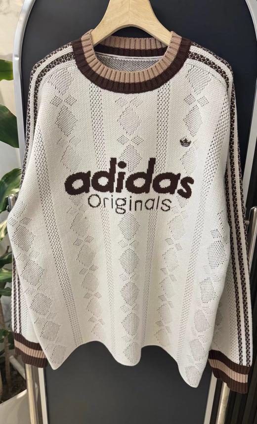 F011269撞色三叶草宽松剪裁针织套头毛衣男女同款 商品图10