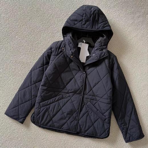 F011275女装25秋季新款菱形绗缝连帽棉服外套 商品图14