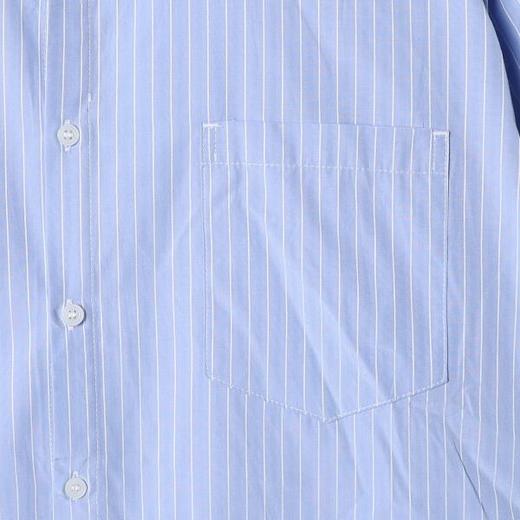 SDSA男士秋冬新款痞帅男装韩版简约宽松条纹翻领长袖时尚百搭衬衣 商品图2