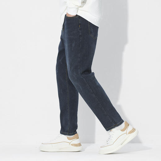 gxgjeans 男装男士牛仔裤2025春季新款时尚简约百搭直筒裤通勤休闲长裤男K&C 商品图3