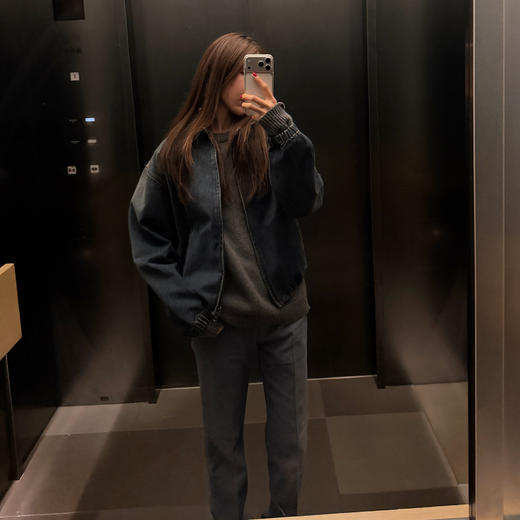 ROMI STUDIO“复古丹宁”100%斜纹棉水洗牛仔夹克外套 RWDSWY1683 商品图1