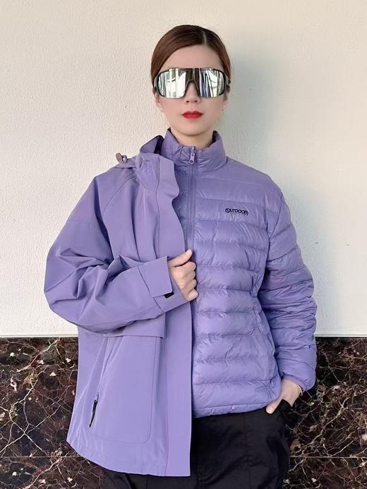 【春上新】【玫瑰故事同款】【5折】6楼OUTDOOR新款防风防水保暖三合一套羽绒冲锋衣 吊牌价2199元折后价1099 商品图2