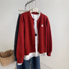 新年红小马刺绣圆领毛衣开衫 秋冬韩版红扣毛衣外套 商品缩略图9