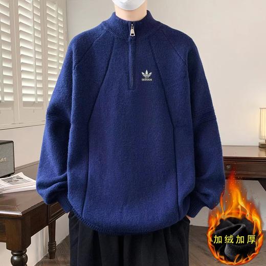 F011235三叶草毛衣针织衫男女同款时尚休闲针织毛衣 商品图2