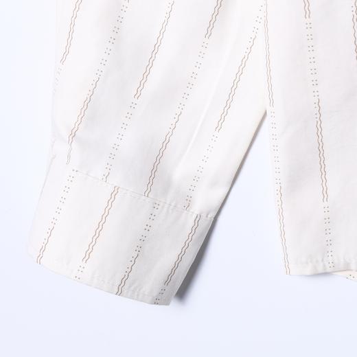 SDSA男士秋冬新款痞帅男装潮牌设计感竖纹翻领长袖衬衫百搭简约 商品图3