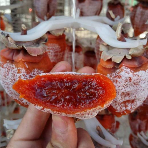 陕西富平流心吊柿饼 曹村马家坡大尖柿柿饼（6-112）预售 ２月５号停发---2月26号陆续发货 商品图1