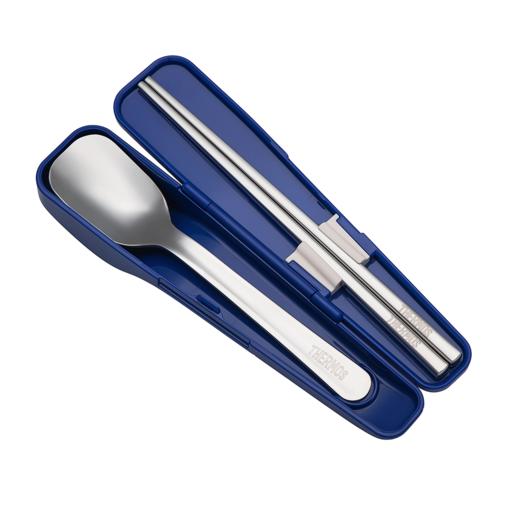 6926497307658W 膳魔师THERMOS 【膳魔师】儿童便携式餐具316不锈钢元宝勺筷子学生套装收纳盒 商品图0