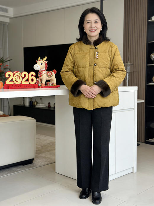 妈妈婆婆新年仪式感加绒夹棉厚款国风棉服 商品图12