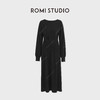 ROMI STUDIO“自信优雅”羊毛锦纶混纺两侧开叉连衣裙 RWDSL62175 商品缩略图0