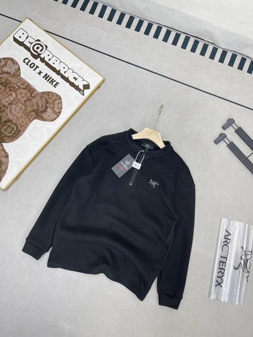 F011255户外新款弹力运动户外休闲加绒加厚半拉链打底衫长袖 商品图2