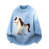 F011234马到成功一马当先2026生肖马品质秋冬圆领提花潮流毛衣 商品缩略图2
