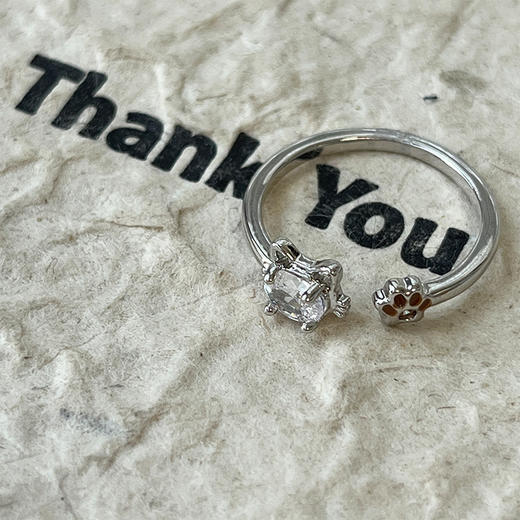 潮色绘x美乐蒂纯银女款素圈戒指环轻奢生日礼物戒指-纪念日百货门店同款168645751 商品图1